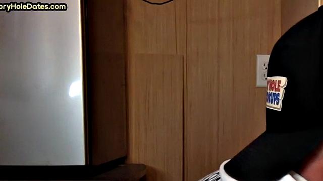 Cocksucking DILF sucks and jerks cock at home