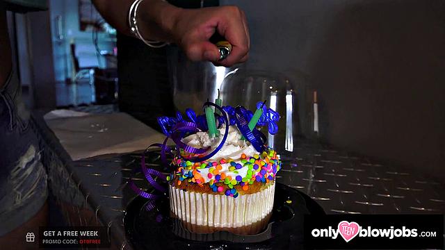 Blowpass - My Birthday Surprise Was My HOT Latina GF Sucking My Dick