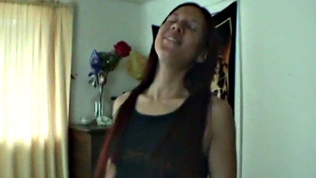 Teen takes a big cum load