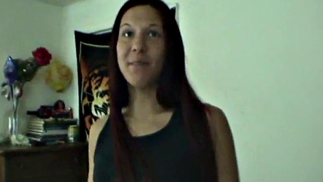 Teen takes a big cum load