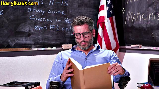 Petite babe cockriding her teacher