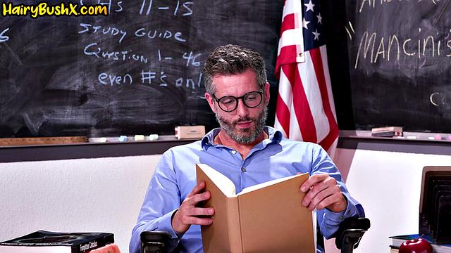 Petite babe cockriding her teacher