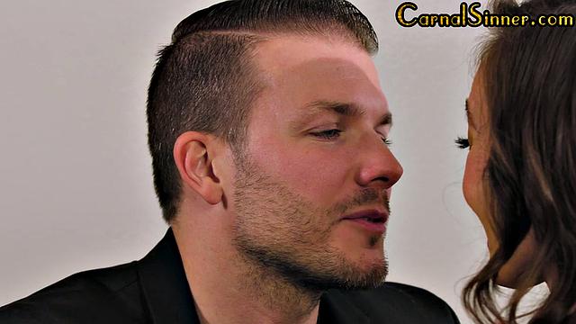 Cockhungry babe riding on her lover