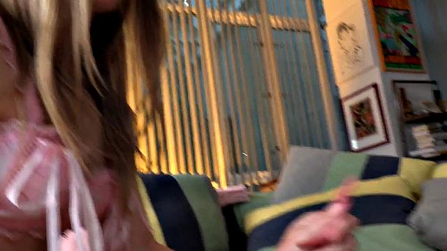 Petite stockings amateur cockrubs