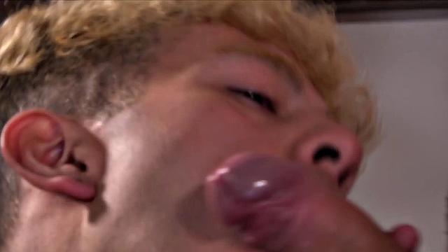 Bleached blond Latinos Andreas and Enzo are on the sofa and making out gets them stripping and licking. It isn't long before Andreas is having his big dick sucked.