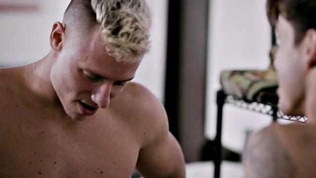 Military taboo stud fucks stepbrother in dormitory