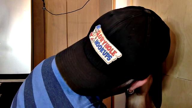 Gloryhole Black Cock Suck and Hump