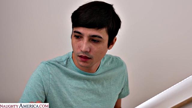 Hot MILF Jamie Michelle has son fuck her when date cancels