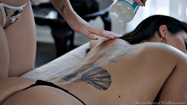 Lesbian Massage 8 - Scene 2 - Oily Interaction