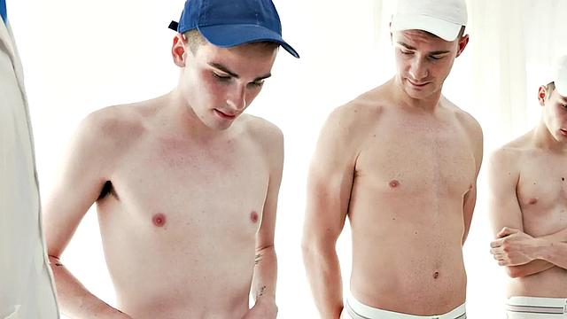 Bearded DILF rimmed and fucked by skinny twink