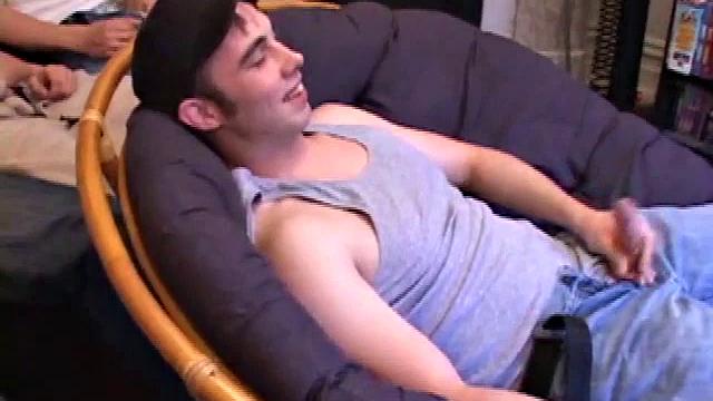 After the five boys strip off the clothes and stroke up their, they all start some serious stroking. Kaos goes down on Levi then Levi returns the favor and soon they both feed their cocks to Tapher.