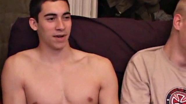 After the five boys strip off the clothes and stroke up their, they all start some serious stroking. Kaos goes down on Levi then Levi returns the favor and soon they both feed their cocks to Tapher.