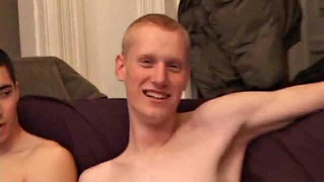 After the five boys strip off the clothes and stroke up their, they all start some serious stroking. Kaos goes down on Levi then Levi returns the favor and soon they both feed their cocks to Tapher.