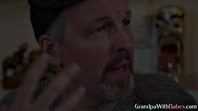 Bigass babe fucked by grandpa