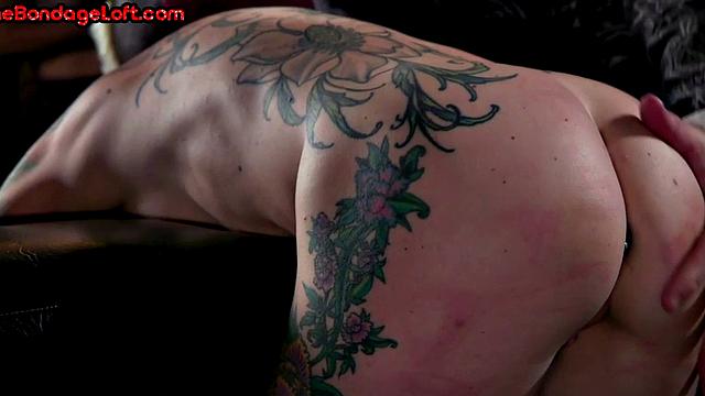 Public gaping and caning slut