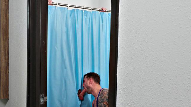 Slutty Hunk Spitroasted In Hot Shower By Gym Bro's - Nextdoorbuddies