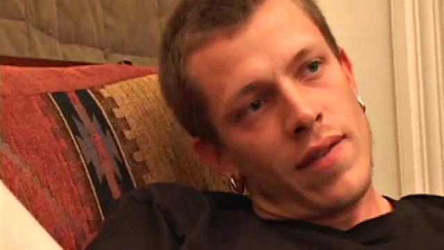 Serious stroker Shane shows up to give a lesson in splooge soaring. He toys with his precum and uses it to lube up his, before finger fucking himself.