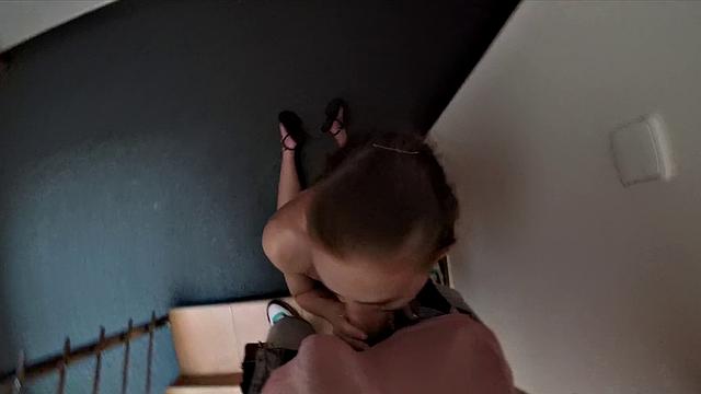 Naughty student gets pounded in the field like a pro