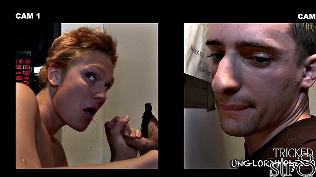 Gloryhole straight guy gets cocksucked