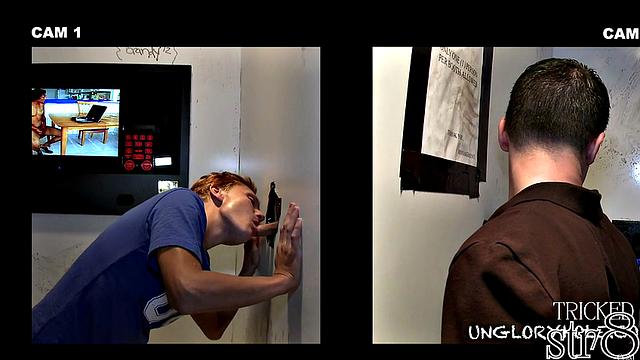 Gloryhole straight guy gets cocksucked