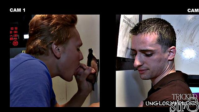 Gloryhole straight guy gets cocksucked