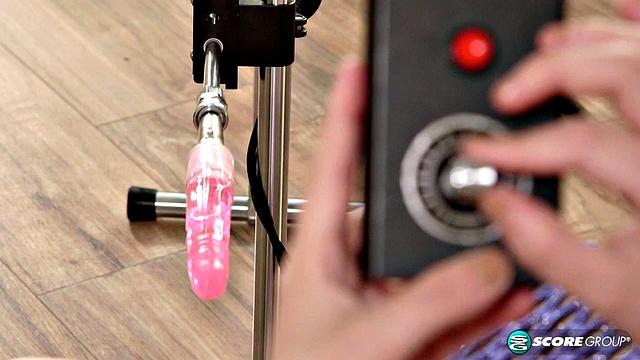 Sylvia Bateman Tries Hands-free Fuck Machine
