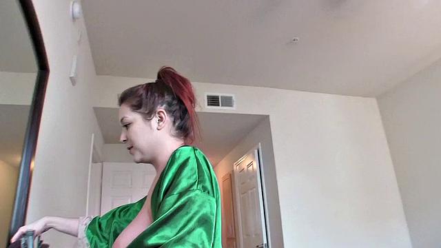 Tessa Fowler - Green Silk Robe 5