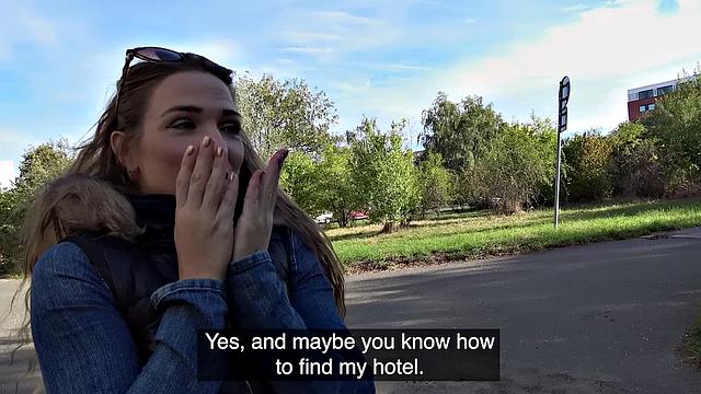 Party babe fucked by the lake