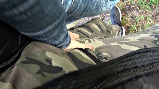 Party babe fucked by the lake