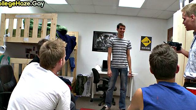 Straight guy fucked in voyeur dormitory anal sex for fraternity