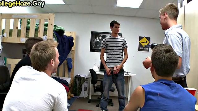 Straight guy fucked in voyeur dormitory anal sex for fraternity