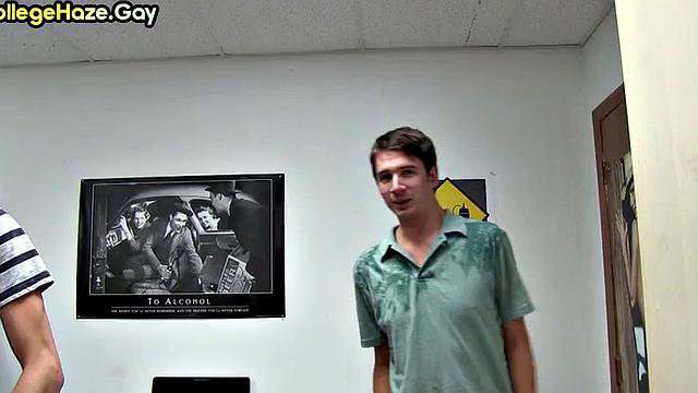 Straight guy fucked in voyeur dormitory anal sex for fraternity