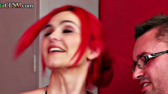 CFNM cheerleaders give lockerroom BJ till cum in mouth