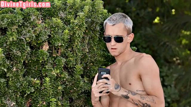 Big booty trans cutie pounded hard