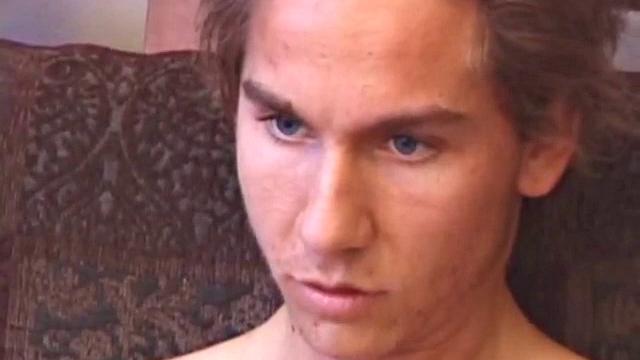 Brock Labelli is feeling a bit horny so he lubes up his stiff dick and begins stroking. But soon he ends up sucking on a crewmember's cock. Brock coaxes out a monster load from the guy, andthen explodes his own messy nut. Short interview follows.