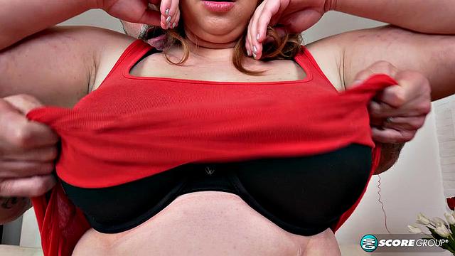 A busty plumper with a bush