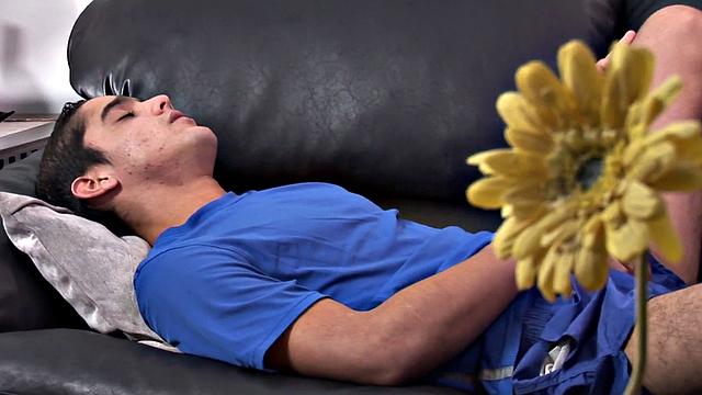 Amateur Latin twunk strips and jerks for jizzshot