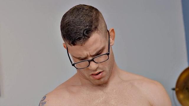 Eager solo jock wanks cock and cums after casting