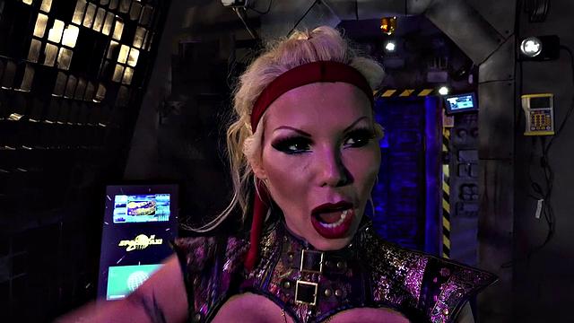 A blonde British babe with tattoos take on a huge cock in reverse cowgirl & doggystyle