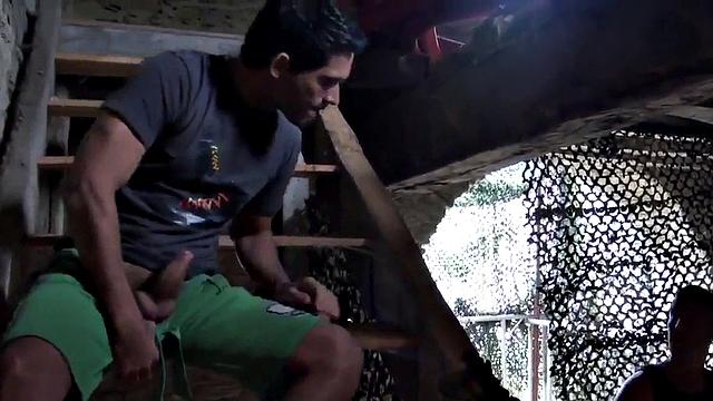 Amateur gay bottom gets fucked in the asshole after BJ by top