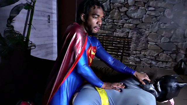 Gay IR cosplay couple enjoys anal sex on the couch