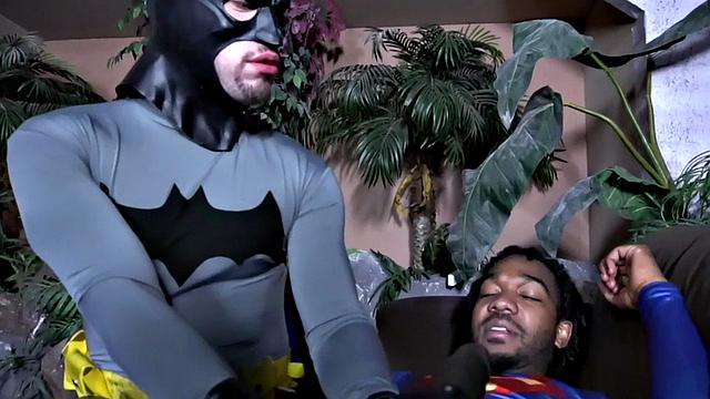 Gay IR cosplay couple enjoys anal sex on the couch