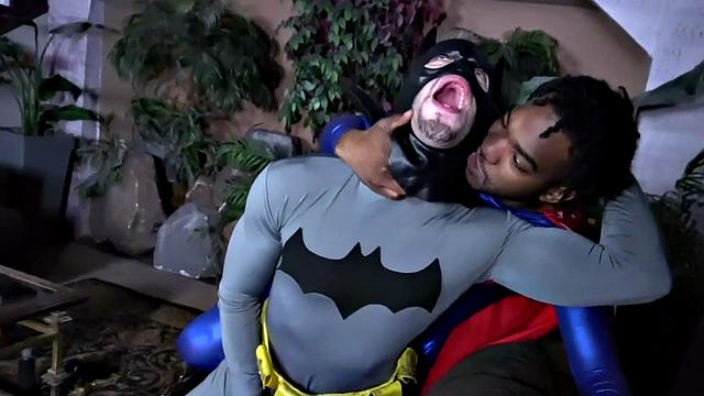 Gay IR cosplay couple enjoys anal sex on the couch