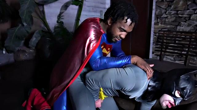 Gay IR cosplay couple enjoys anal sex on the couch