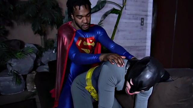 Gay IR cosplay couple enjoys anal sex on the couch