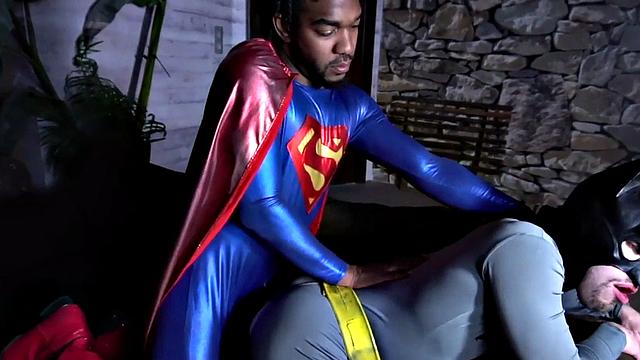 Gay IR cosplay couple enjoys anal sex on the couch