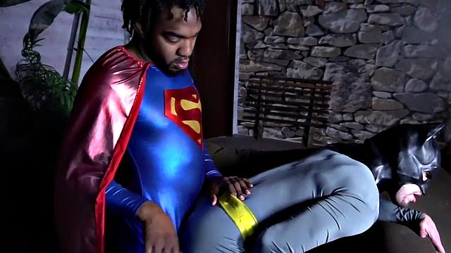 Gay IR cosplay couple enjoys anal sex on the couch