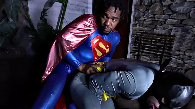 Gay IR cosplay couple enjoys anal sex on the couch