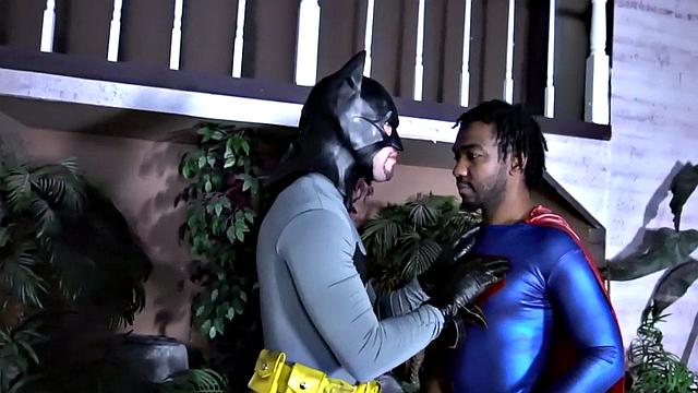 Gay IR cosplay couple enjoys anal sex on the couch