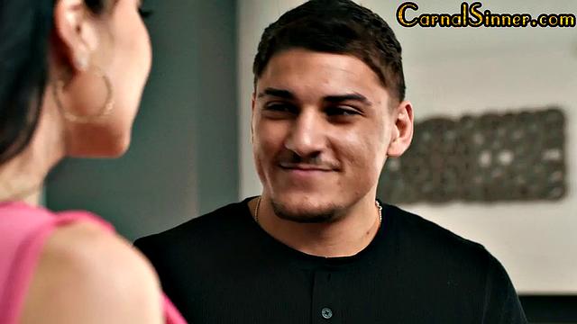 Horny big-titted MILF gets hard pussy fucked